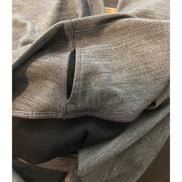 Lululemon Align Pant II 25" Mini Heathered Herringbone Heathered Black White-12 - Picture 5 of 10